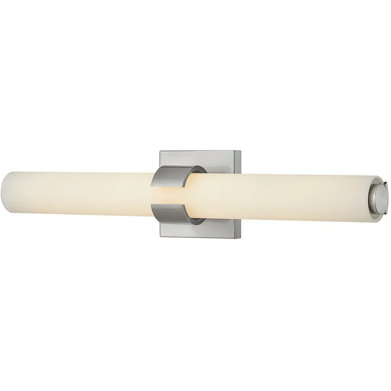 Aiden LED 23 inch Brushed Nickel Vanity Light Wall Light, Vertical