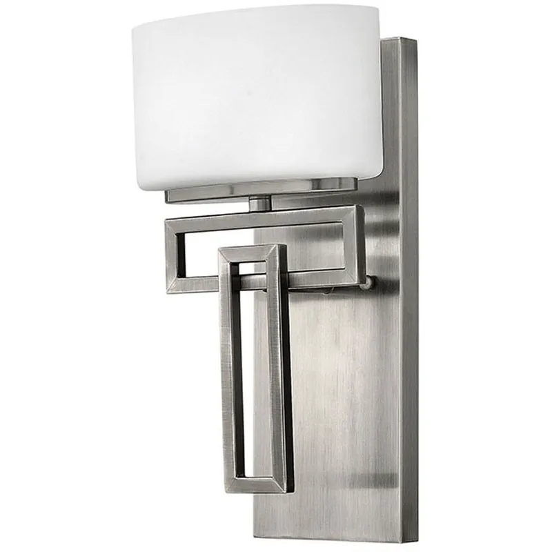 Lanza 1 Light 7 inch Antique Nickel Vanity Light Wall Light