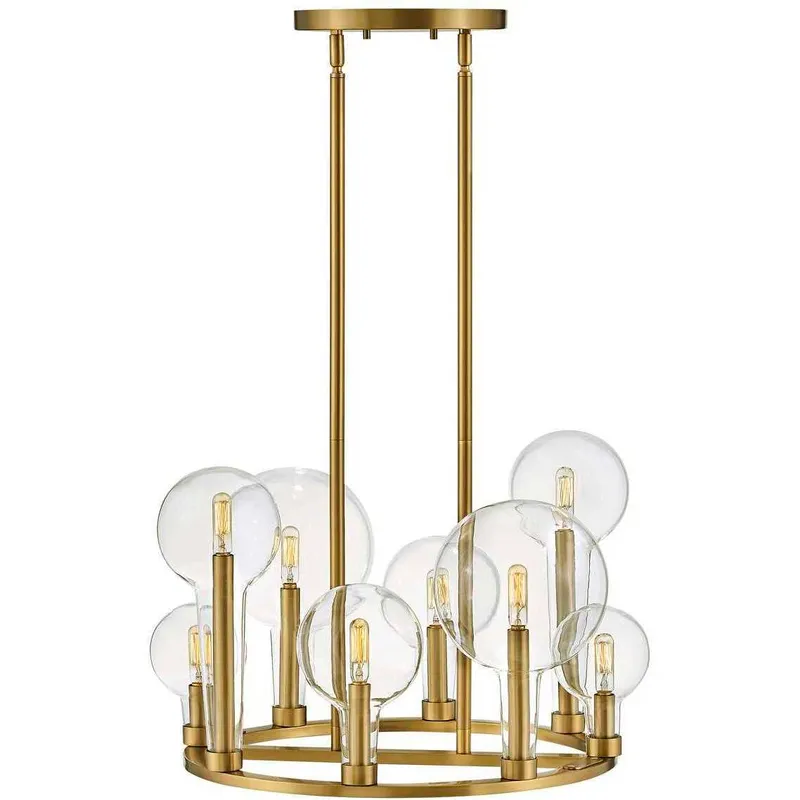 Alchemy 8 Light 24.25 inch Lacquered Brass Indoor Chandelier Ceiling Light
