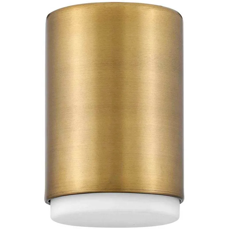 Cedric 1 Light 5.25 inch Lacquered Brass Indoor Foyer Flush Mount Ceiling Light