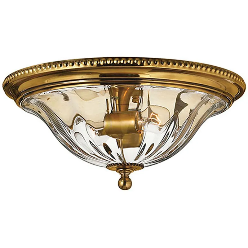 Cambridge 2 Light 16.25 inch Burnished Brass Indoor Flush Mount Ceiling Light