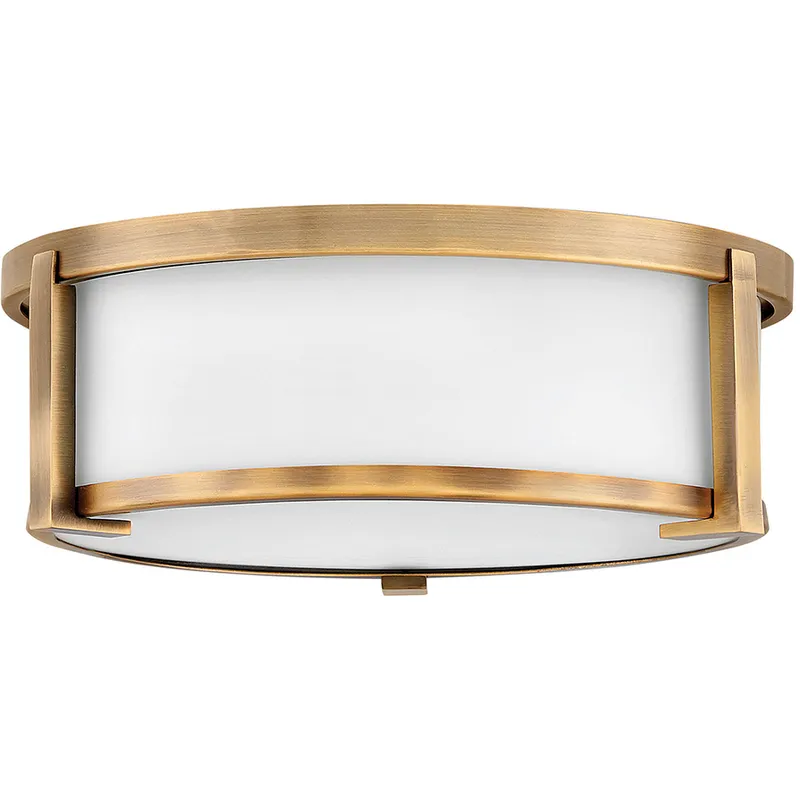 Lowell 2 Light 13.25 inch Brushed Bronze Indoor Flush Mount Ceiling Light