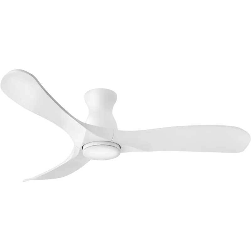 Swell Flush Illuminated 56 inch Matte White Fan