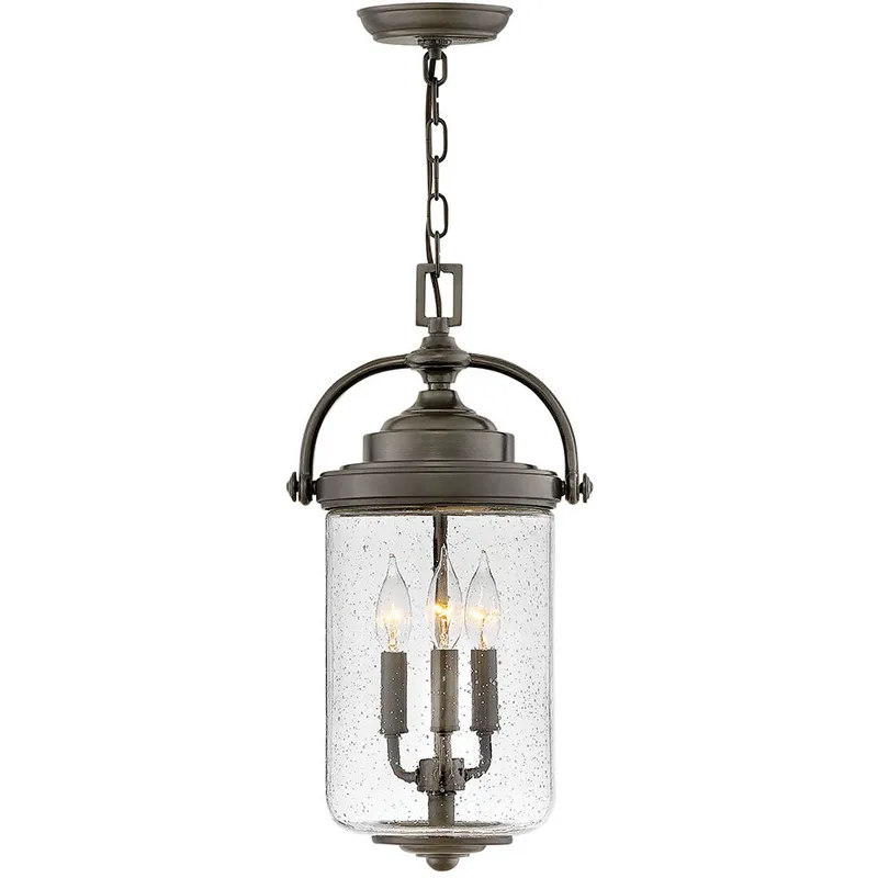 Coastal Elements Willoughby 3 Light 10 inch Oil Rubbed Bronze Outdoor Hanging Lantern