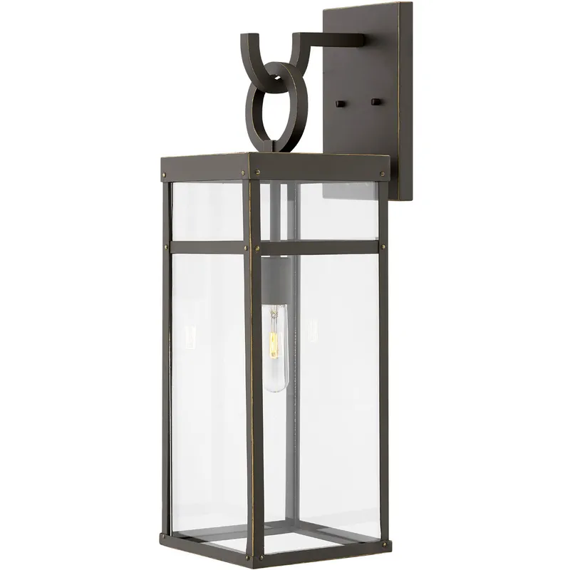 Estate Series Porter LED 25 inch Oil Rubbed Bronze Outdoor Wall Mount Lantern, Large