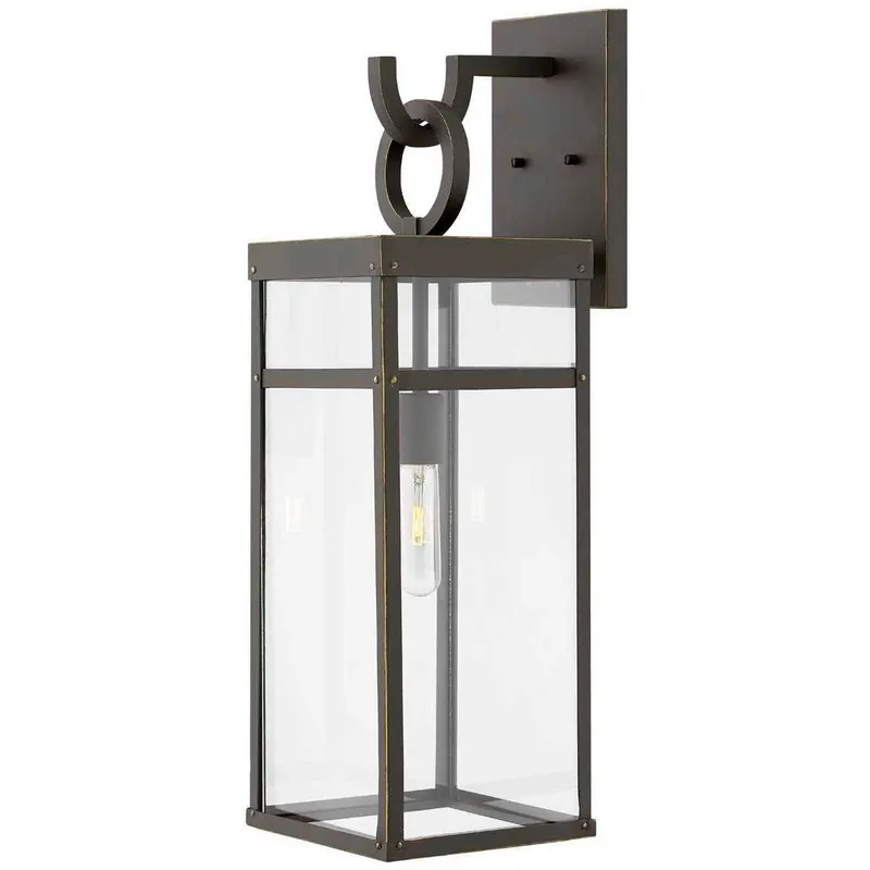 Estate Series Porter Outdoor Wall Mount Lantern in Oil Rubbed Bronze, Non-LED, Open Air