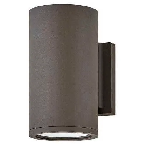 Coastal Elements Silo LED 8 inch Architectural Bronze Outdoor Wall Mount Lantern, Down Light