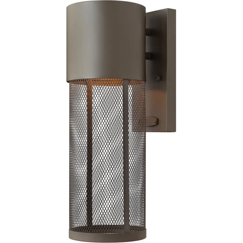 Aria LED 16 inch Buckeye Bronze Outdoor Wall Mount Lantern, Small
