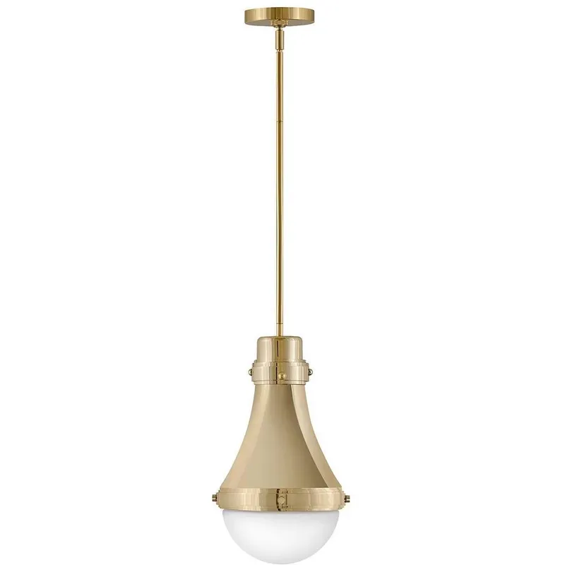 Oliver 1 Light 9 inch Bright Brass Indoor Pendant Ceiling Light