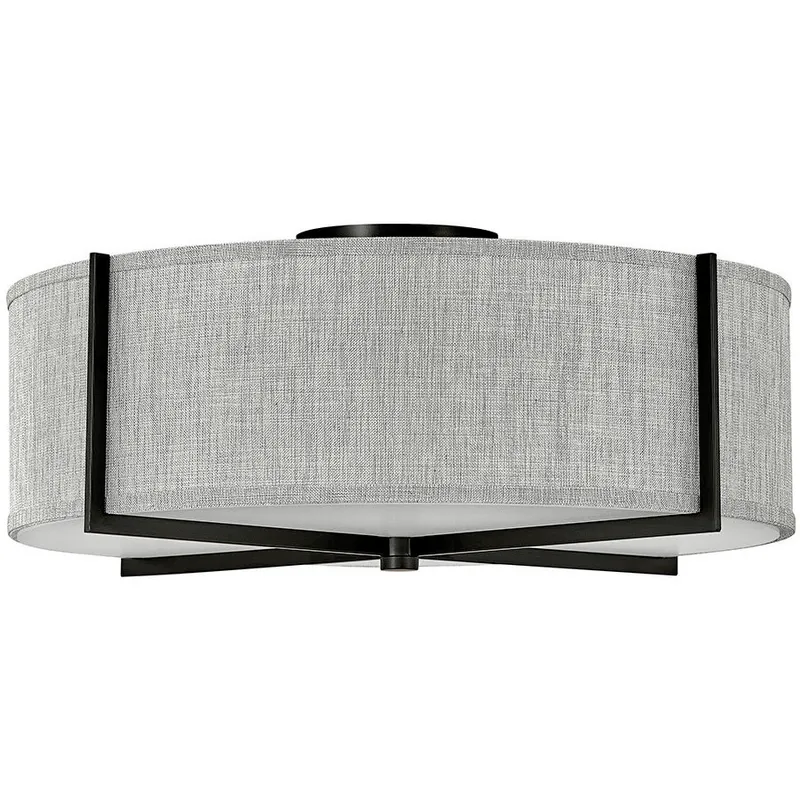 Galerie Axis 4 Light 25.5 inch Black Indoor Semi-Flush Mount Ceiling Light