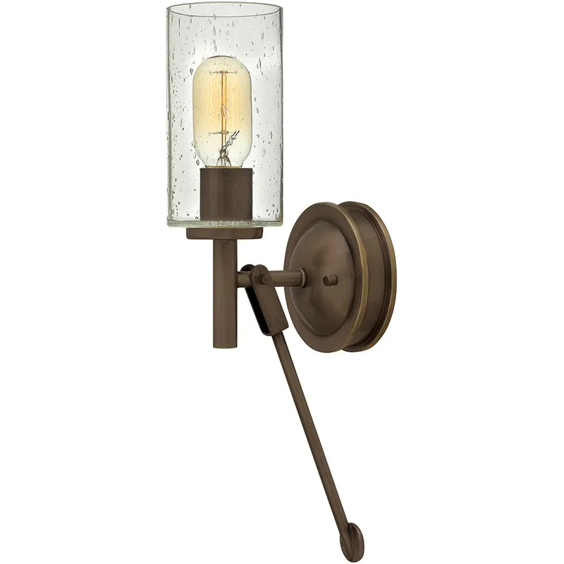 Collier 1 Light 5 inch Light Oiled Bronze Indoor Wall Sconce Wall Light