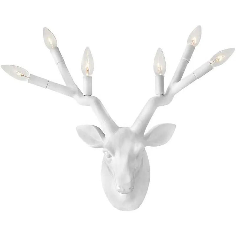 Stag 6 Light 22.75 inch Chalk White Indoor Wall Sconce Wall Light