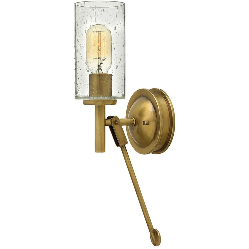 Collier 1 Light 5 inch Heritage Brass Indoor Wall Sconce Wall Light