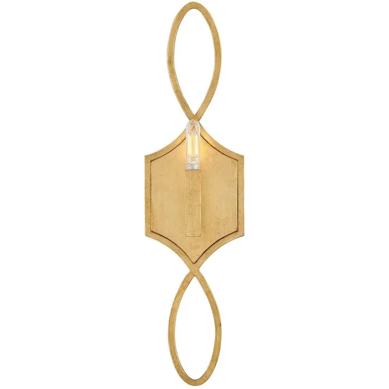 Leona 1 Light 5.75 inch Distressed Brass ADA Sconce Wall Light