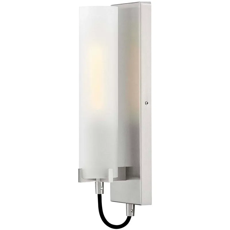 Ryden 1 Light 4.5 inch Brushed Nickel Sconce Wall Light in Etched White