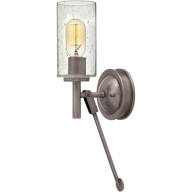 Collier 1 Light 5 inch Antique Nickel Indoor Wall Sconce Wall Light