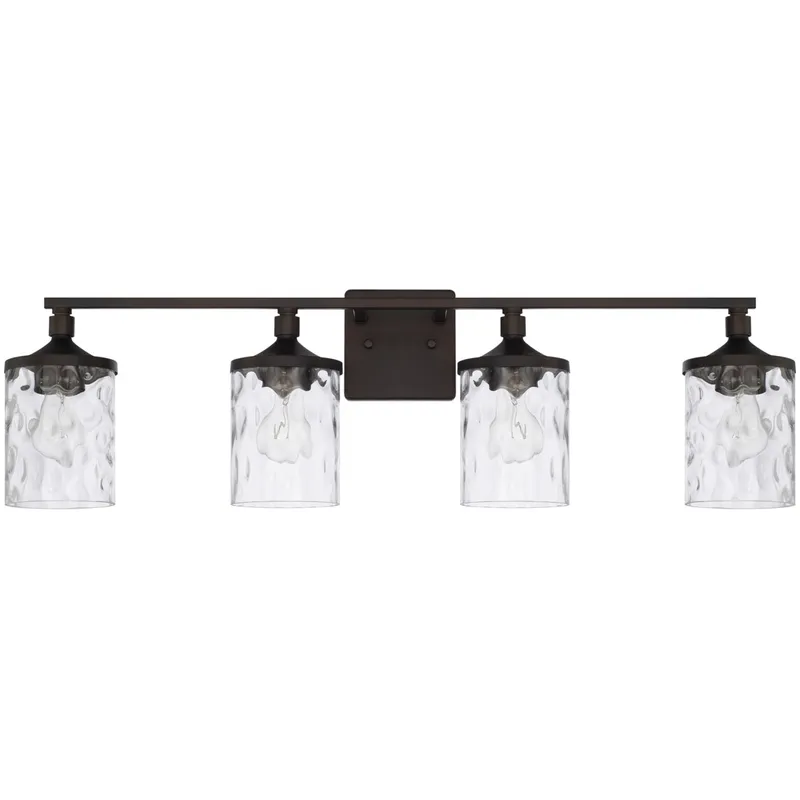 Colton 4 Light 33.5 inch Bronze Vanity Light Wall Light