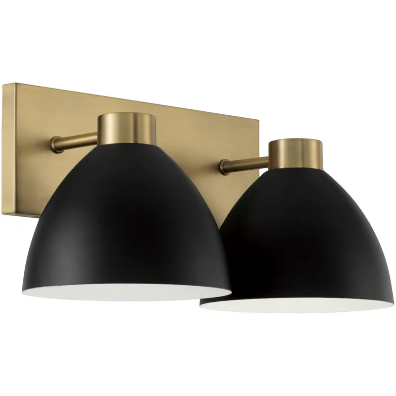 Ross 2 Light 16.5 inch Aged Brass Vanity Light Wall Light