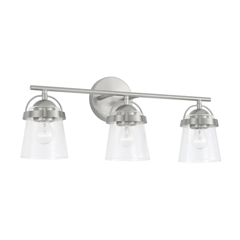 Madison 3 Light 23 inch Brushed Nickel Vanity Light Wall Light