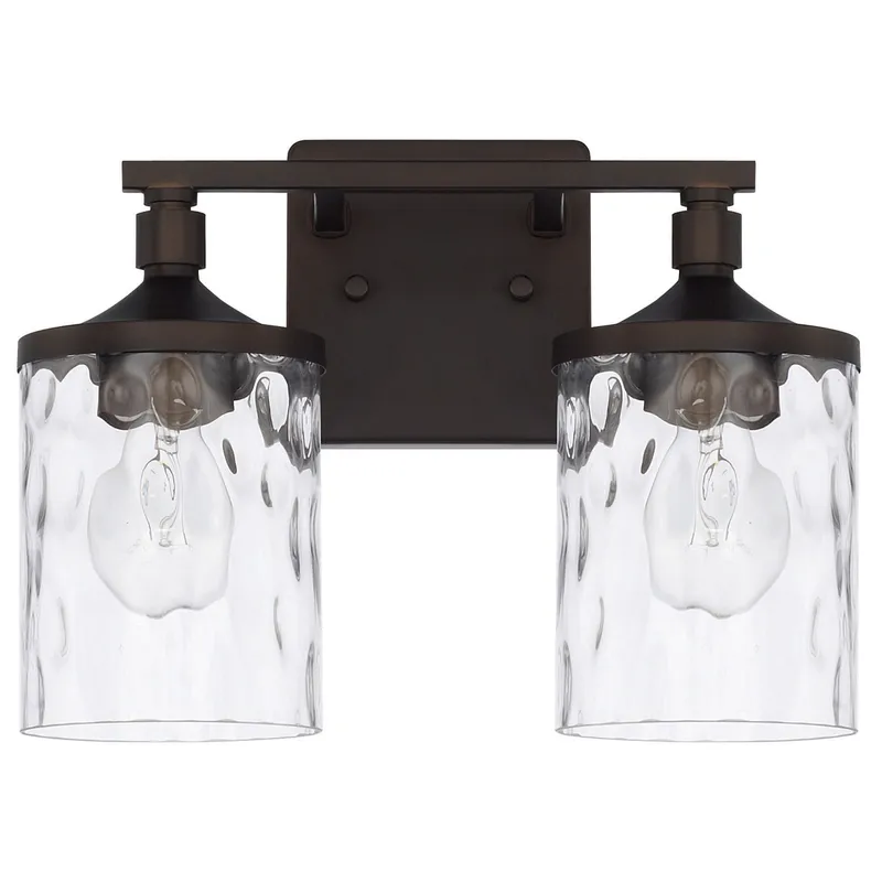 Colton 2 Light 13 inch Bronze Vanity Light Wall Light