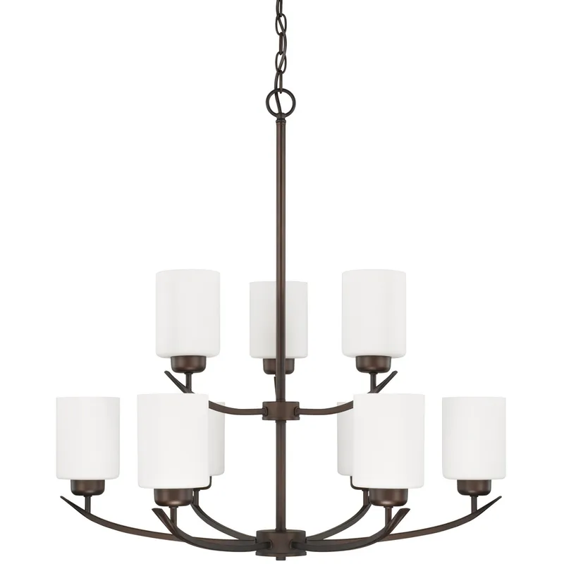 Dixon 9 Light 28 inch Bronze Chandelier Ceiling Light