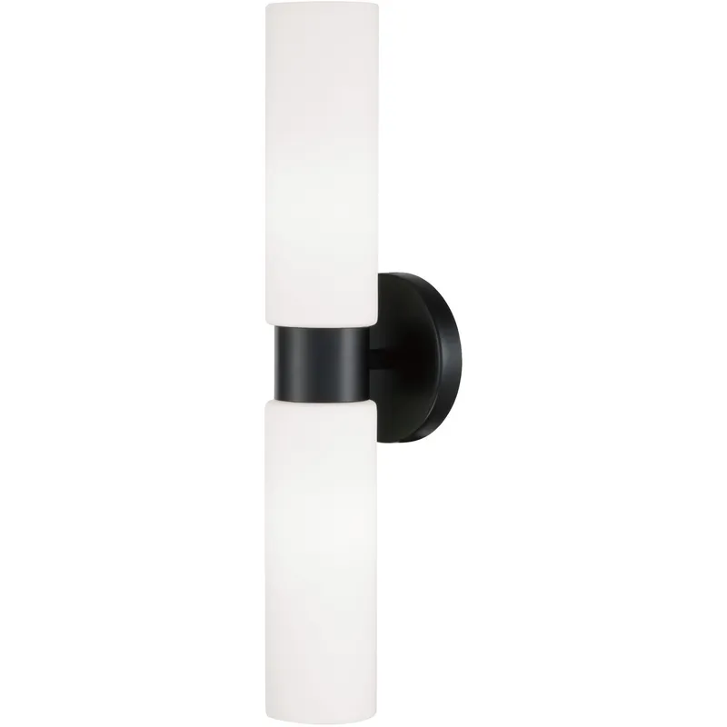 Theo 2 Light 5 inch Matte Black Sconce Wall Light