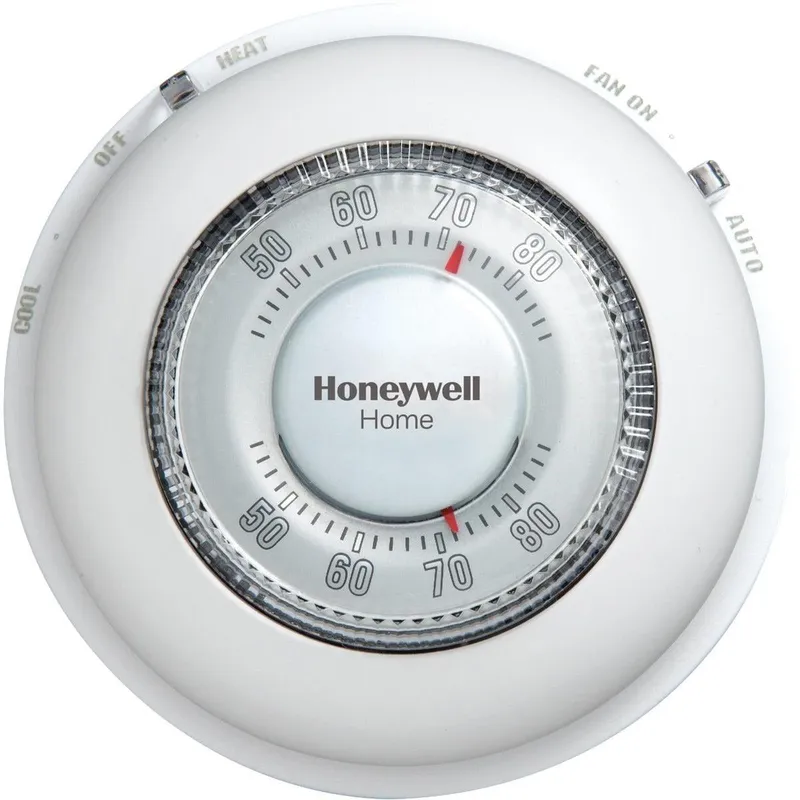HONEYWELL CT87N1001/E1 Round Wall Thermostat Heat or Cool Off White