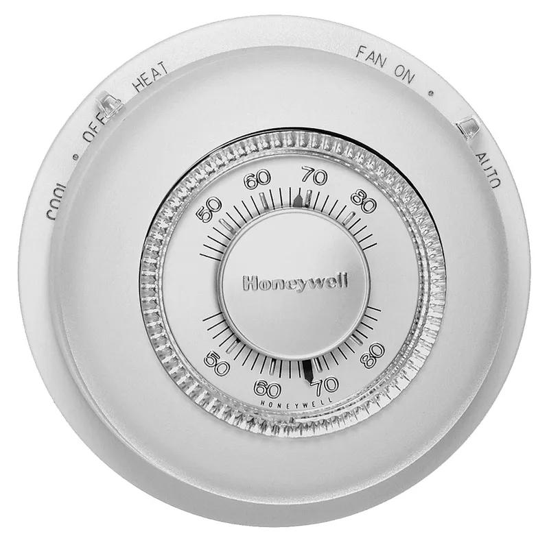 Honeywell T87F3467 Round Non-Programmable Thermostat SPDT Taupe