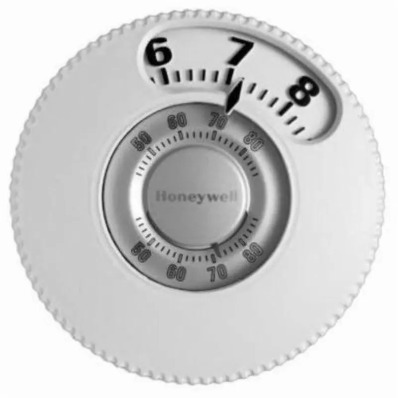 Honeywell T87N1026/U Thermostat, Round, Mercury Free, Manual