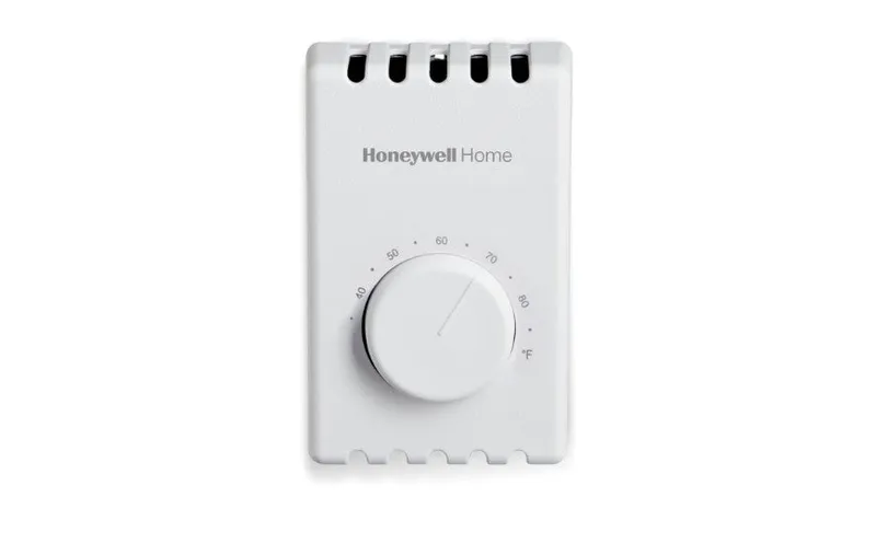 Honeywell T410A1013 22 Amp 277 Volt SPST Bi-Metal 40 to 80 Degrees F Non-Programmable Electric Heat Thermostat