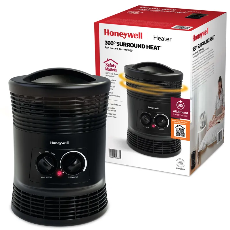 Honeywell HHF360V 360 Degree Surround Fan Forced Heater 1500W (Small)