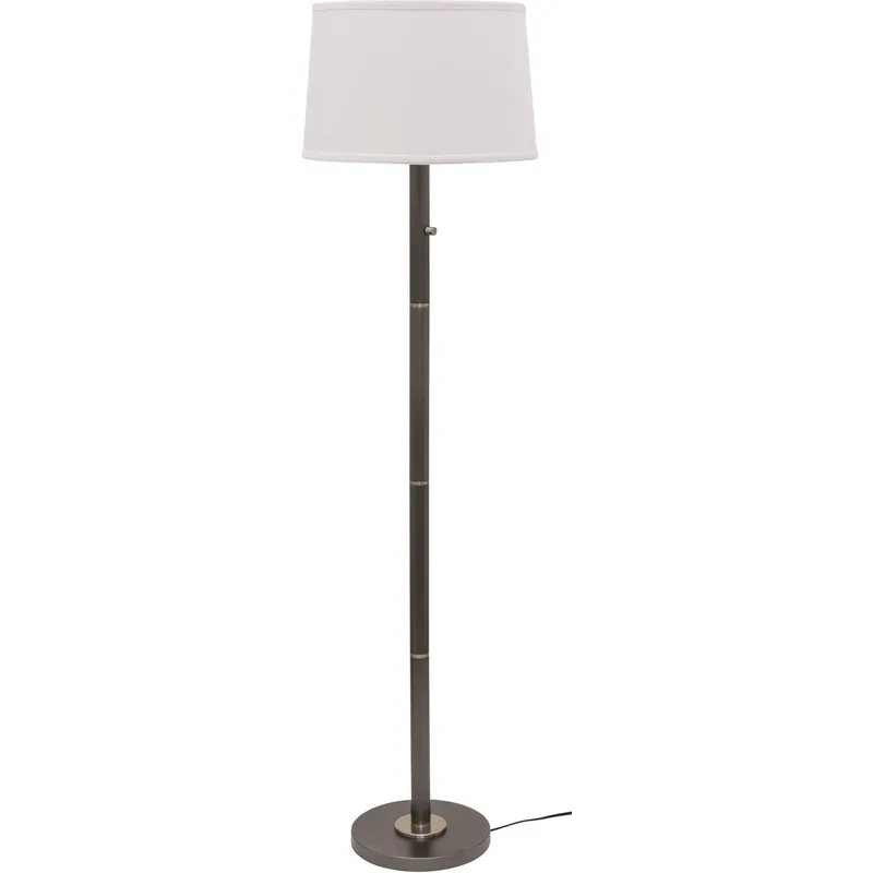 Rupert 62 inch 100 watt Granite with Satin Nickel Accents Floor Lamp Portable Light