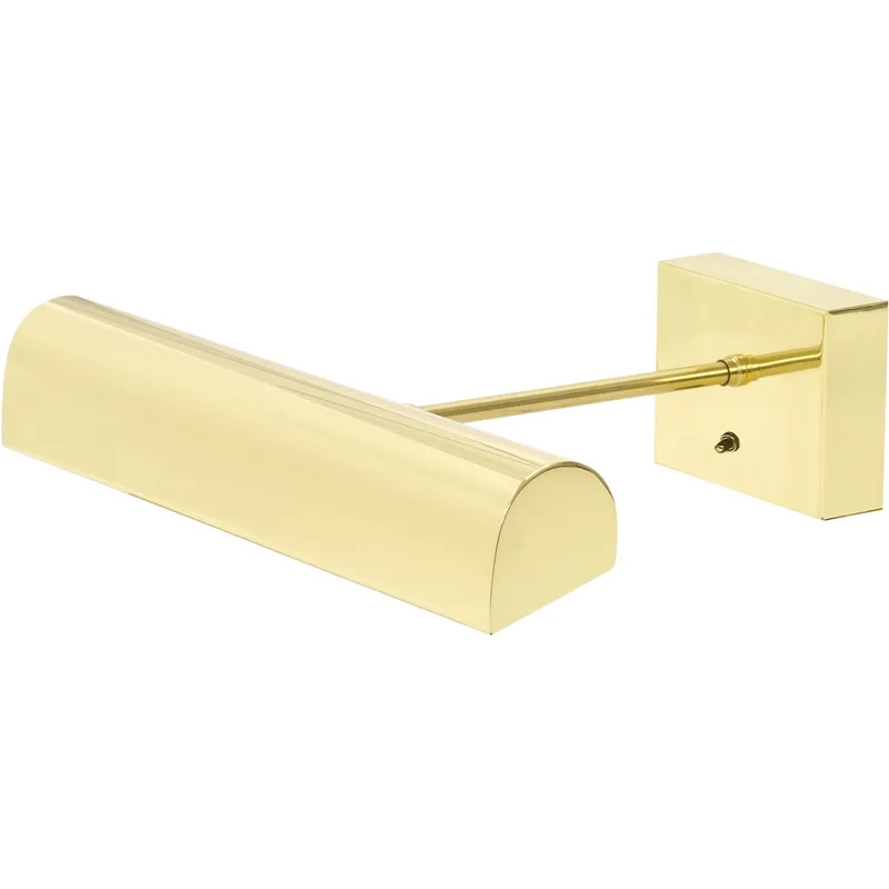 Classic Traditional 3.2 watt 14 inch Polished Brass Picture Light Wall Light, Battery Operated