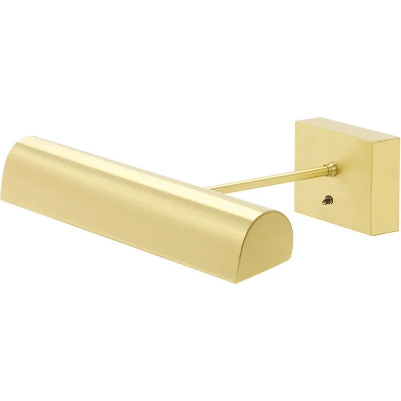 Classic Traditional 3.2 watt 14 inch Satin Brass Picture Light Wall Light, Battery Operated