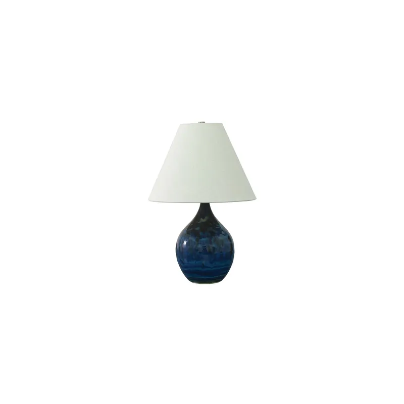 Scatchard 19 inch 100 watt Midnight Blue Table Lamp Portable Light