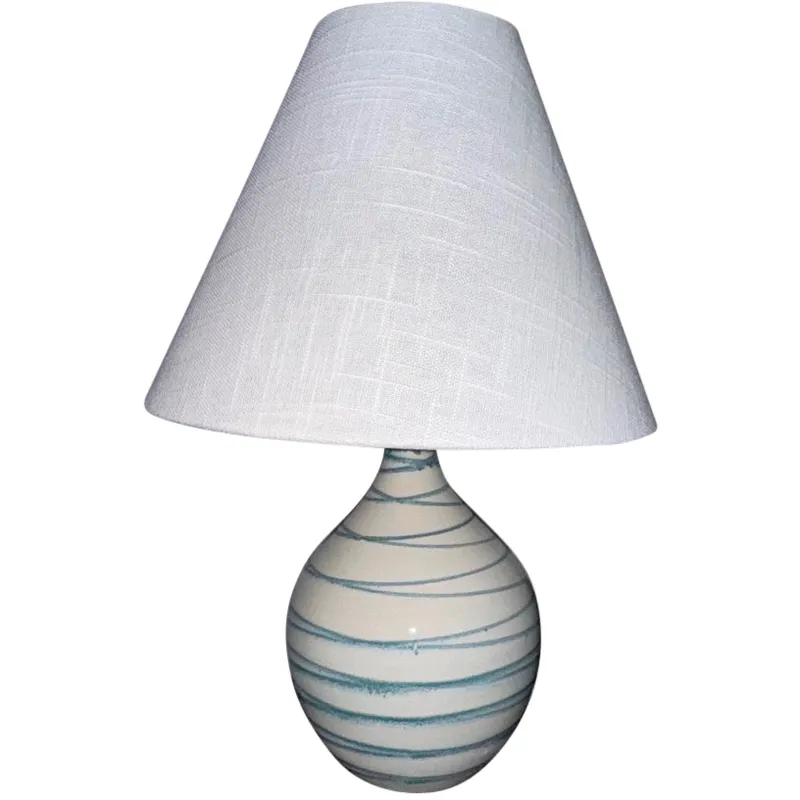 Scatchard 19 inch 100.00 watt Emerald Wave Table Lamp Portable Light