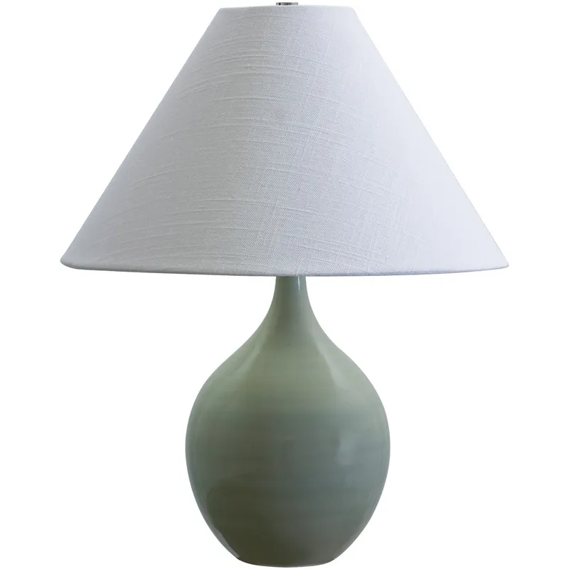 Scatchard 19 inch 100 watt Celadon Table Lamp Portable Light