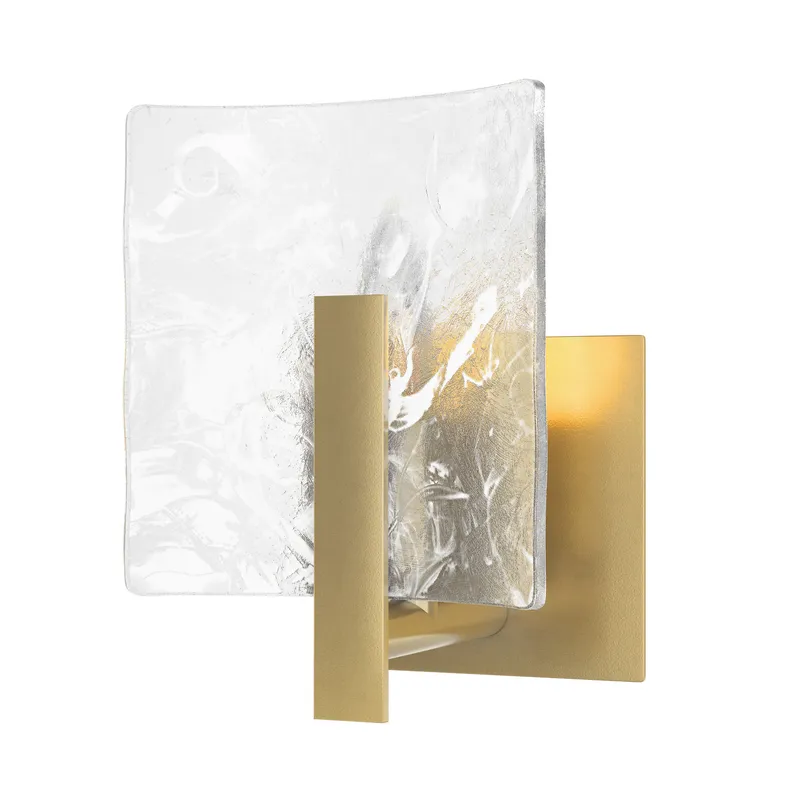 Arc 1 Light 6 inch Modern Brass Bath Sconce Wall Light, Small