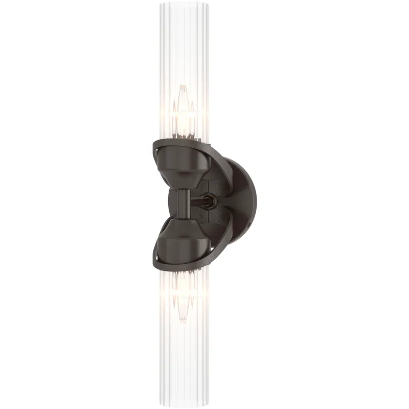 Bow 2 Light 5.8 inch Oil Rubbed Bronze Bath Sconce Wall Light