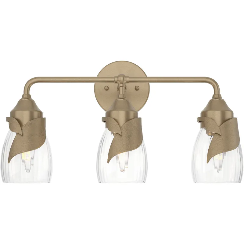 Lapas 3 Light 20.3 inch Soft Gold Bath Sconce Wall Light in Water