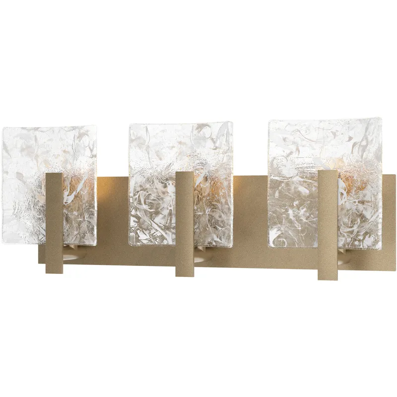 Arc 3 Light 21.5 inch Soft Gold Bath Sconce Wall Light