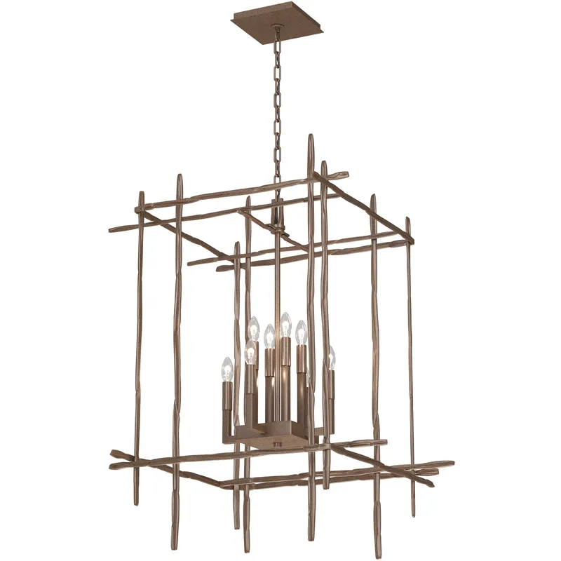 Tura 8 Light 28 inch Bronze Chandelier Ceiling Light, Large