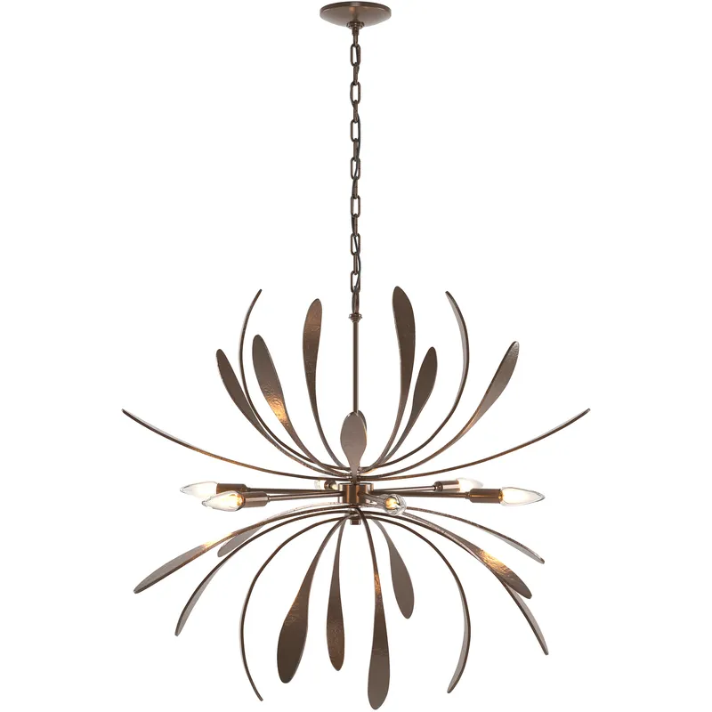 Dahlia 6 Light 32.7 inch Bronze Chandelier Ceiling Light