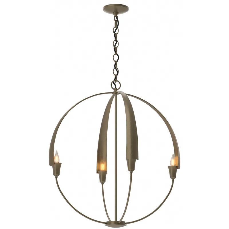 Cirque 4 Light 25.3 inch Soft Gold Chandelier Ceiling Light, Large