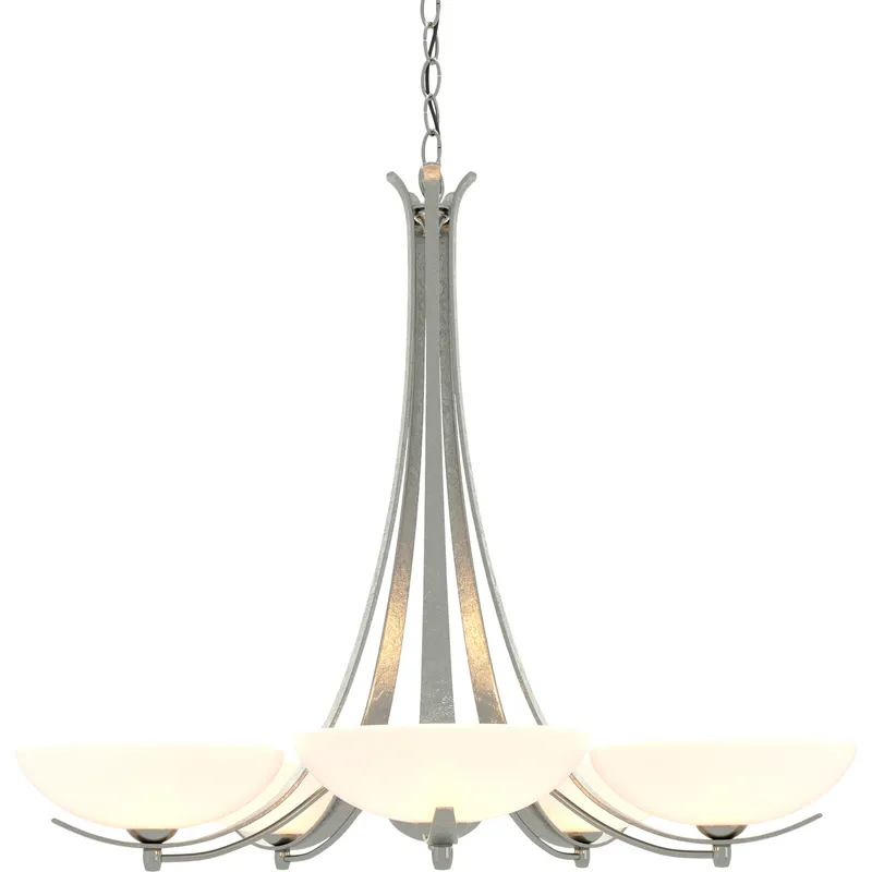 Aegis 5 Light 31.3 inch Sterling Chandelier Ceiling Light, 5 Arm