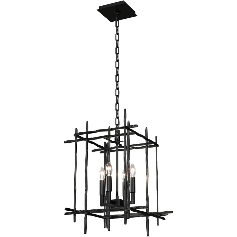 Tura 4 Light 16.9 inch Ink Chandelier Ceiling Light, Small