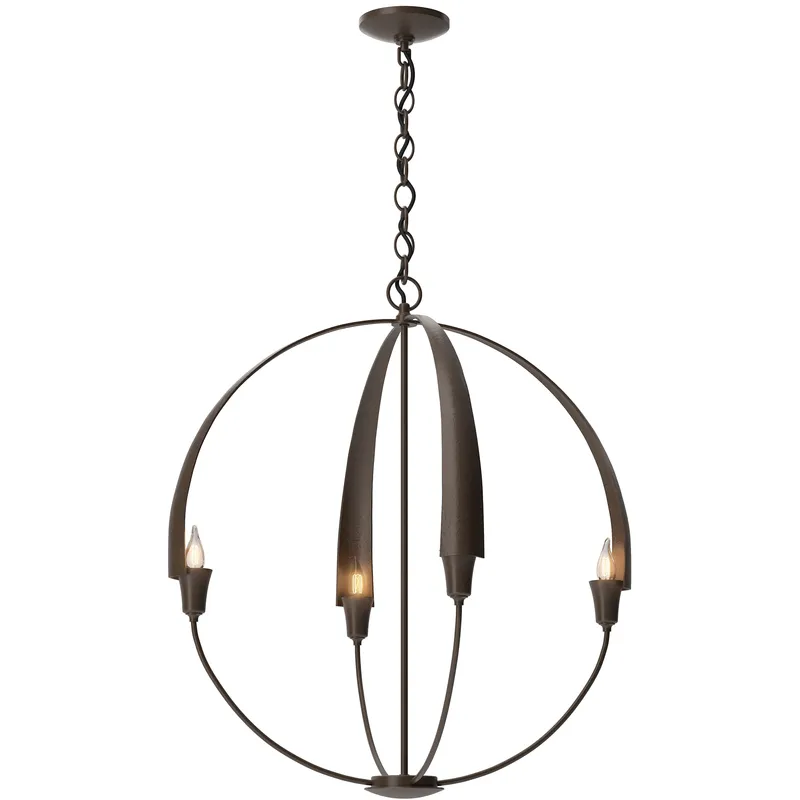Cirque 4 Light 25.3 inch Ink Chandelier Ceiling Light, Large