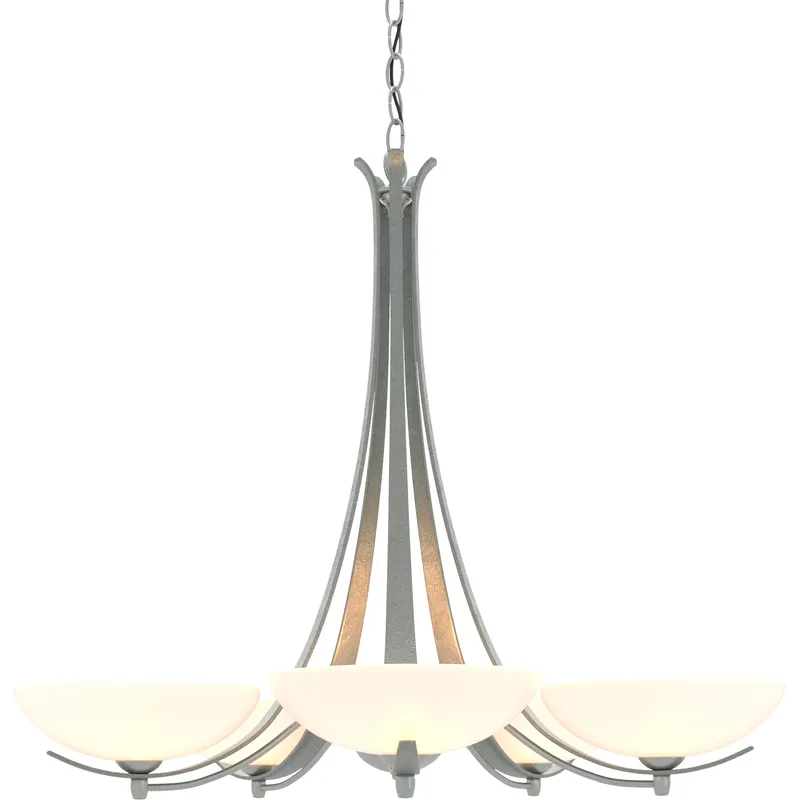 Aegis 5 Light 31.3 inch Vintage Platinum Chandelier Ceiling Light