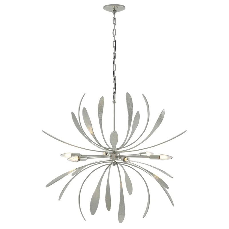 Dahlia 6 Light 32.7 inch Sterling Chandelier Ceiling Light