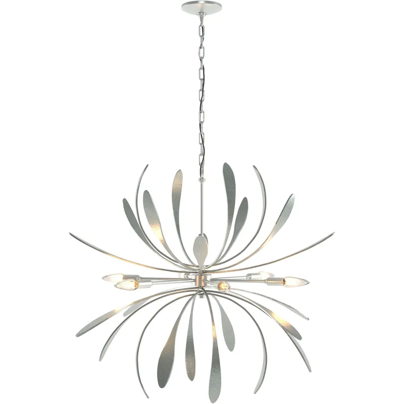 Dahlia 6 Light 32.7 inch Vintage Platinum Chandelier Ceiling Light
